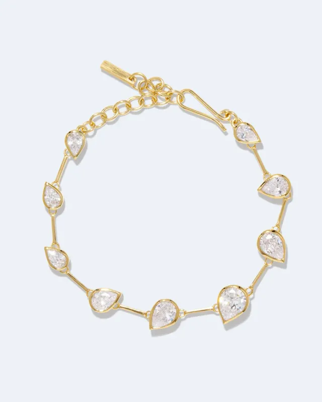 Completedworks Myriad bracelet zirconia doré