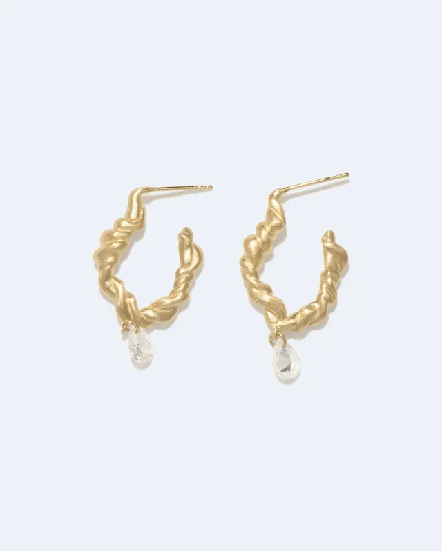 Completedworks Suburbs Time boucles zirconia vermeil