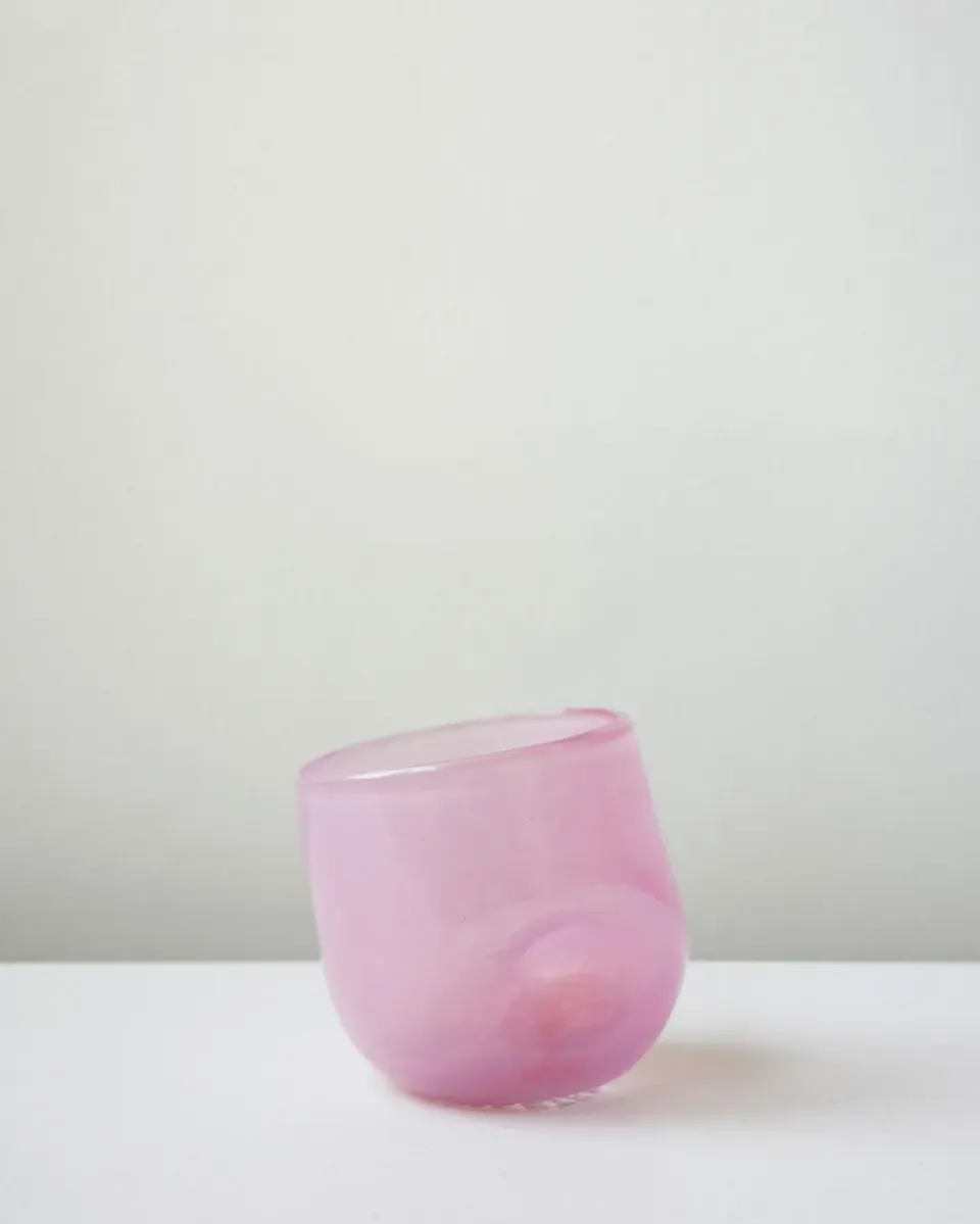 Completedworks Thaw lot de 2 verres rose verre recyclé