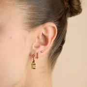 Astrid & Miyu Peridot August charm clip doré péridot