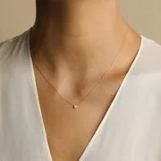 Astrid & Miyu Diamond Solitaire collier or diamant