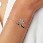 Astrid & Miyu Gemini Zodiac Bracelet bracelet argent gémeaux