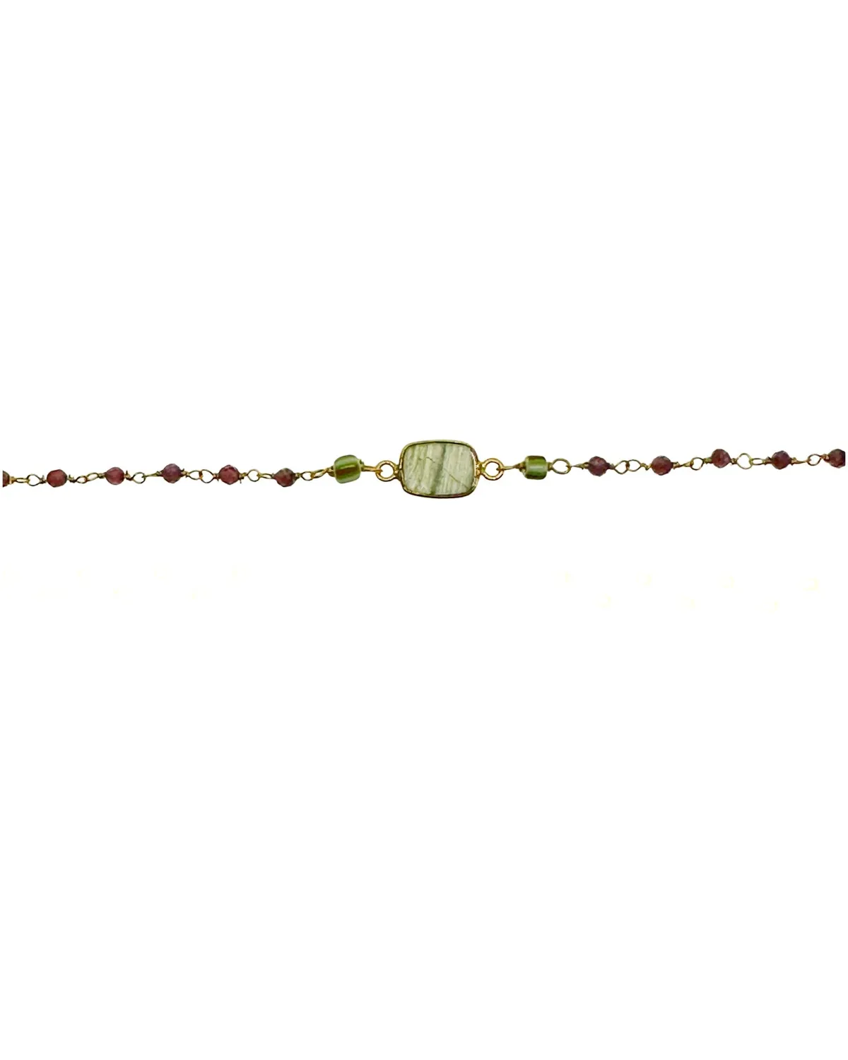 Le Fourbi de Capucine STRIPE bracelet labradorite doré