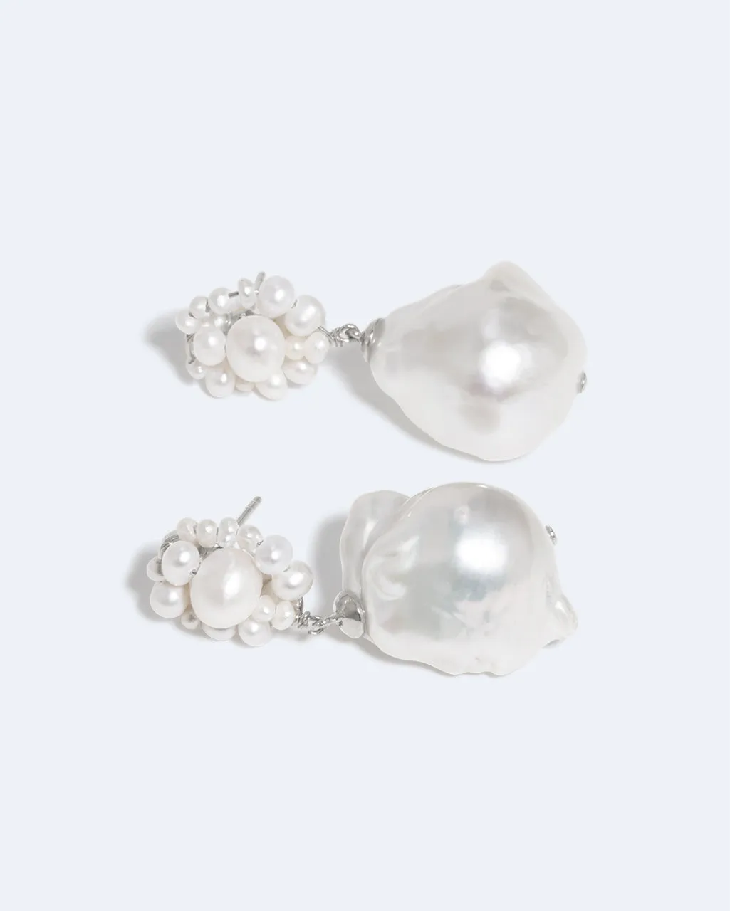Completedworks Tra-la-la boucles perles argent sterling
