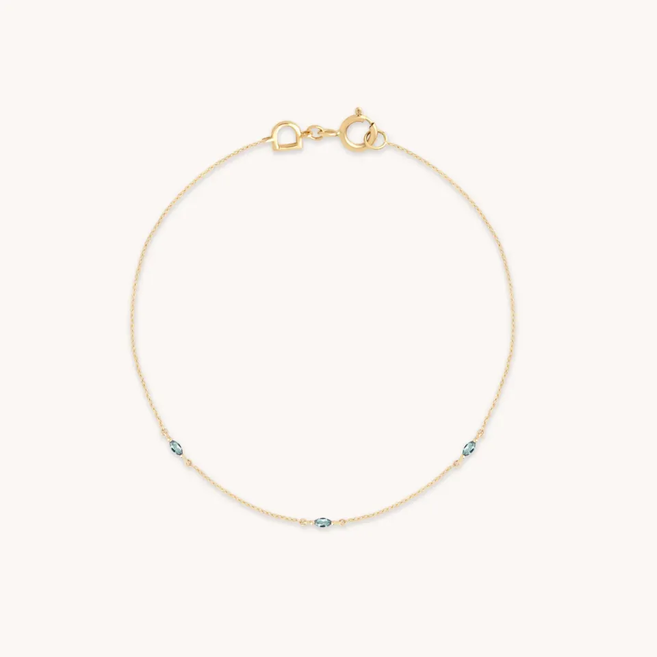 Astrid & Miyu Alexandrite bracelet charm or massif