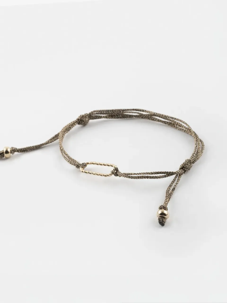 Nach Bijoux Mix and Match bracelet cordon doré personnalisable