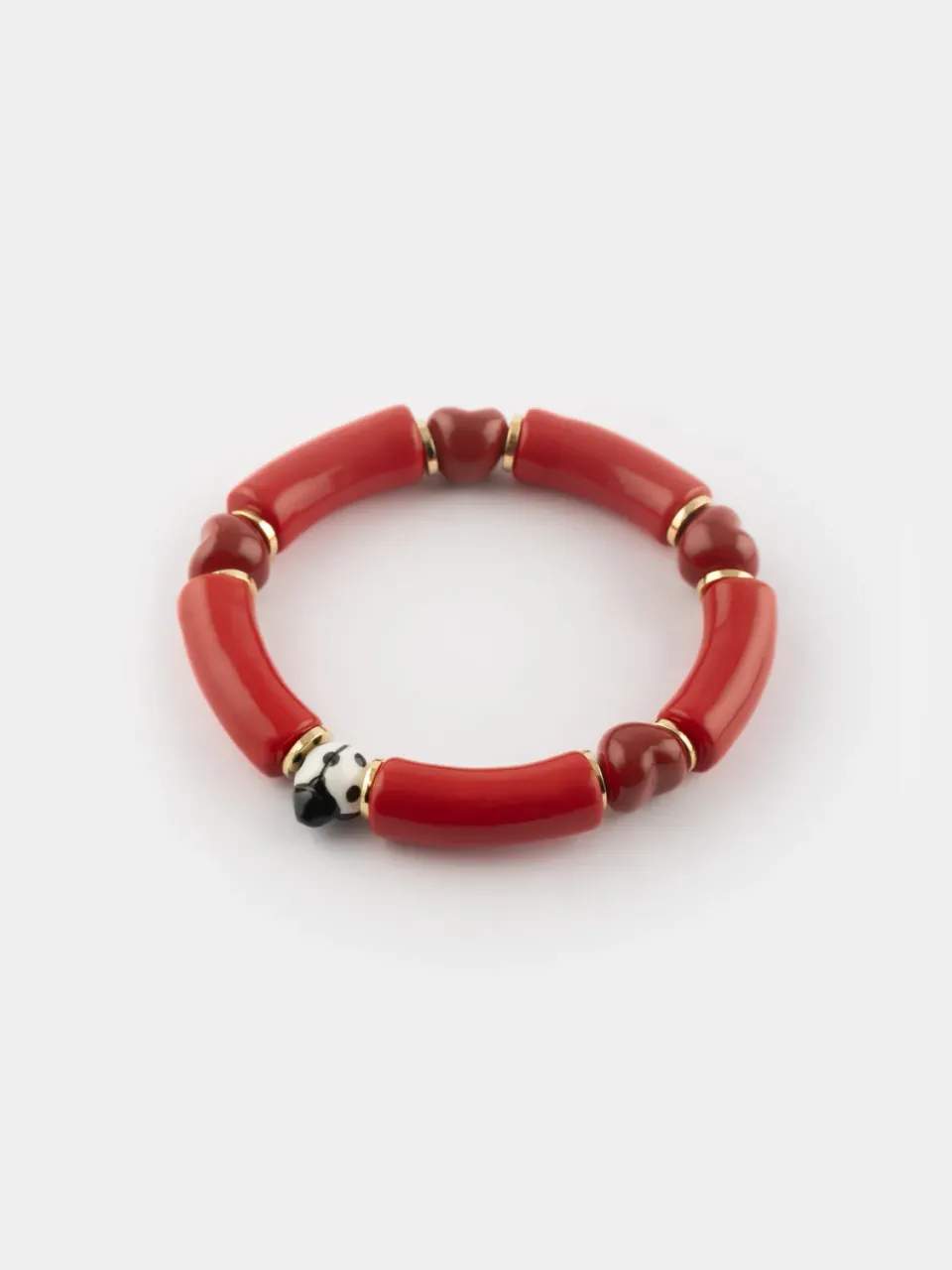 Nach Bijoux Chérie Cherry bracelet perles cœurs 7,5 cm