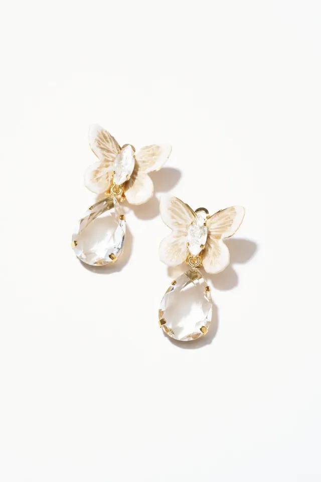 Philippe Ferrandis Fenice boucles d'oreilles clips gouttes quartz