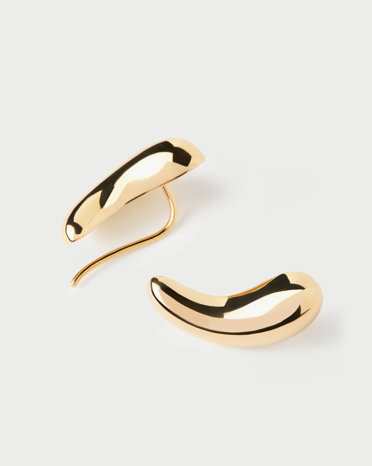 PDPAOLA Aqua boucles d’oreilles plaqué or 22 mm
