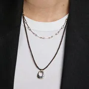 Astrid & Miyu Hardware Pendant collier cordon argent