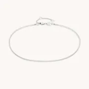 Astrid & Miyu Essential Curb bracelet cheville argent gourmette