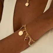 Astrid & Miyu Moon breloque clip or lune