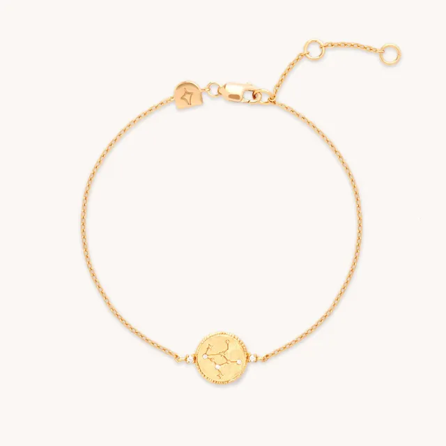 Astrid & Miyu Virgo bracelet zodiaque vierge doré