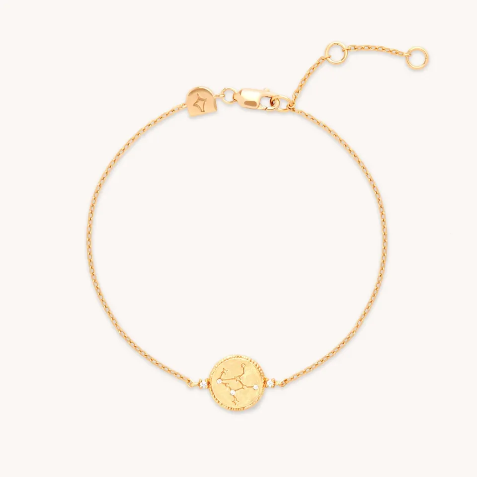 Astrid & Miyu Virgo bracelet zodiaque vierge doré
