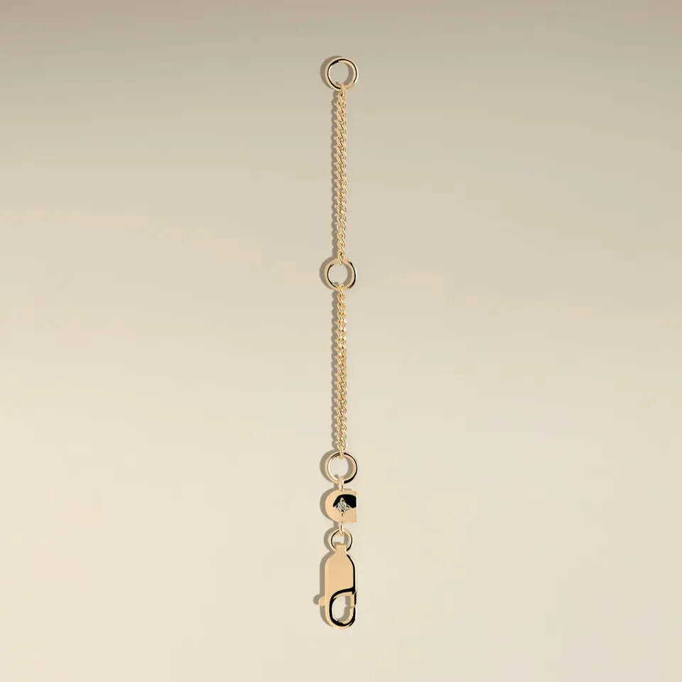 Astrid & Miyu Curb Chain rallonge collier or