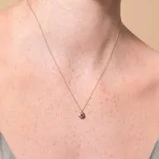 Astrid & Miyu February Amethyst Birthstone collier or massif
