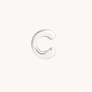 Astrid & Miyu Initial Click Charm V charm or blanc massif