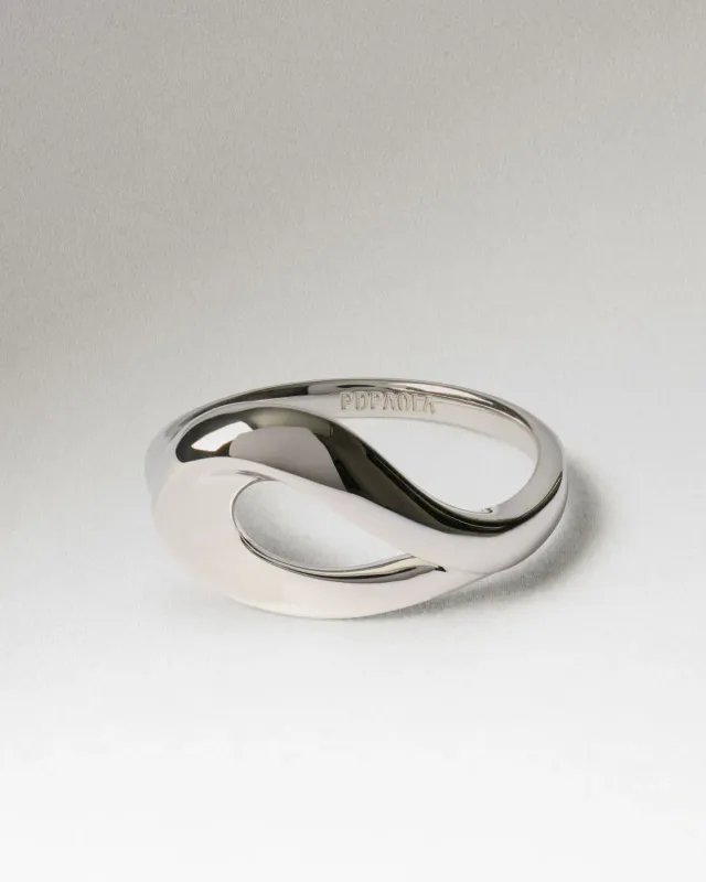 PDPAOLA Brise bague argent taille 12 demi-fine