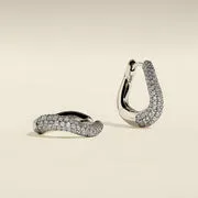 Astrid & Miyu Wave Crystal bague argent cristal ondulé