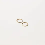 Astrid & Miyu Simple Hoops créoles or massif