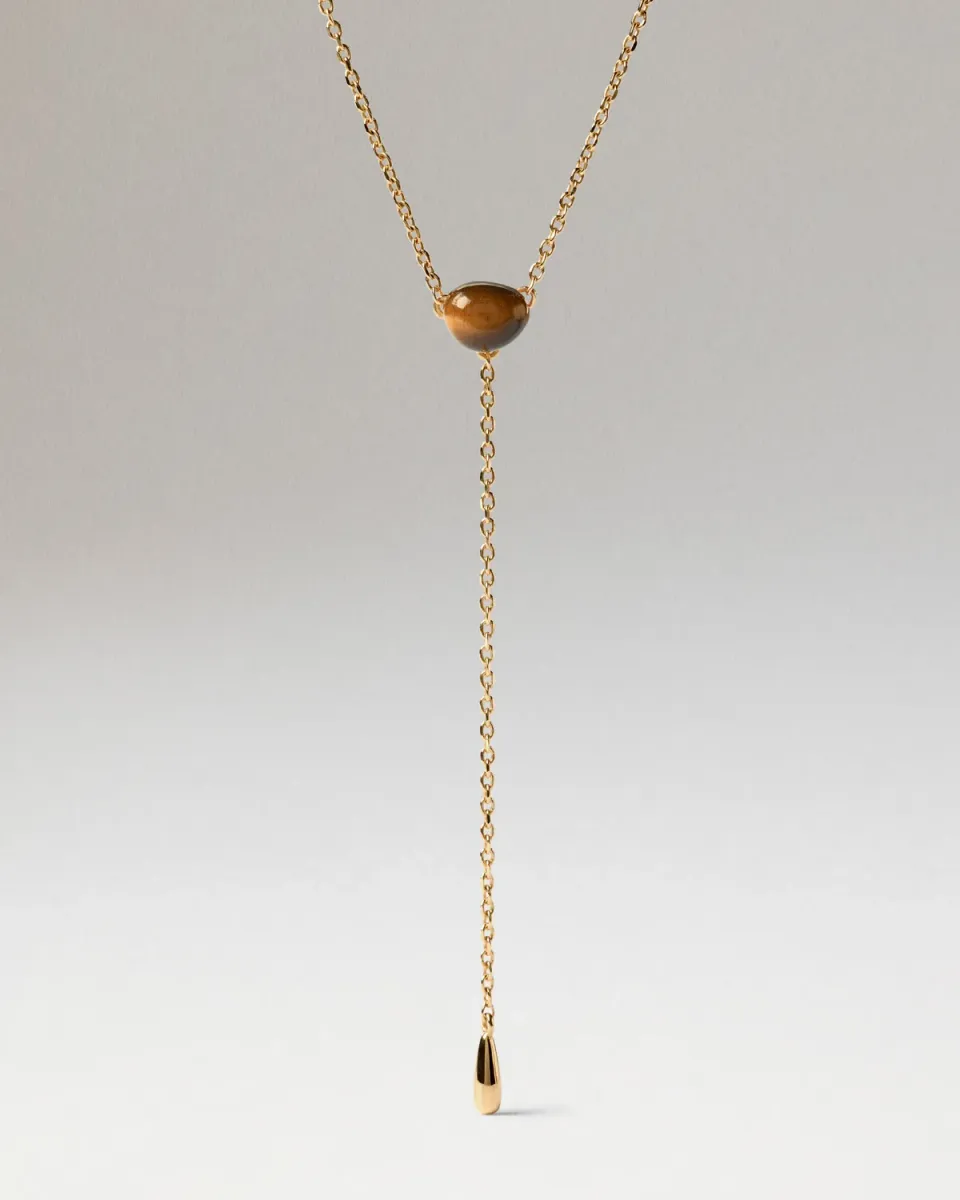 PDPAOLA Stella collier œil de tigre 40-50 cm