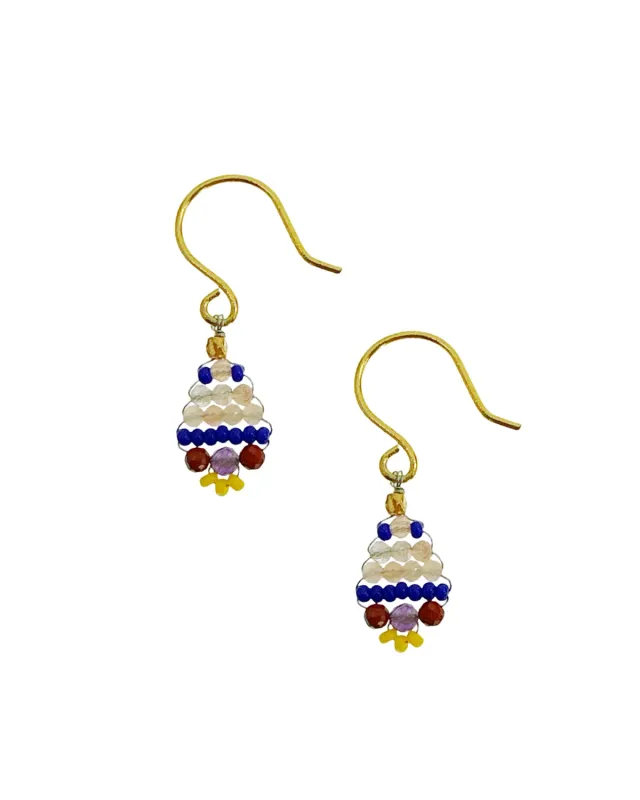 Le Fourbi de Capucine Z24 boucles d'oreilles laiton doré améthyste