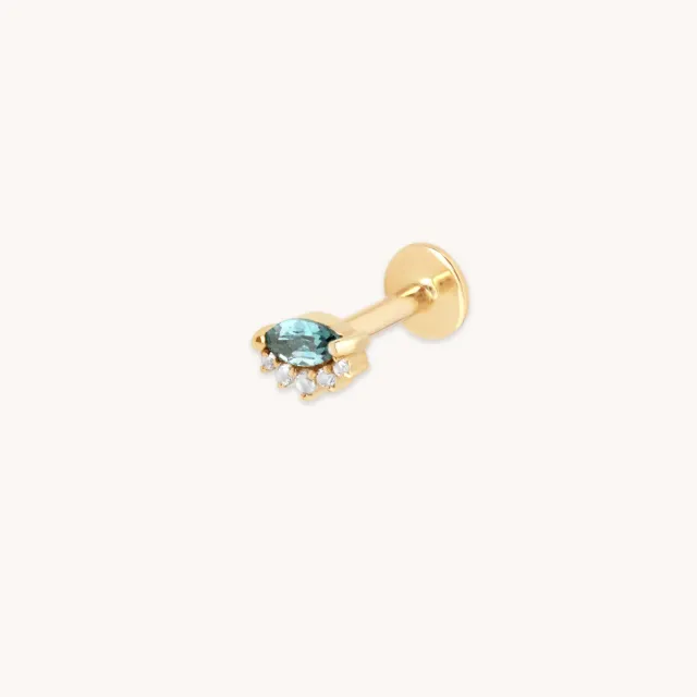 Astrid & Miyu Evil Eye Alexandrite piercing or massif œil
