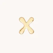 Astrid & Miyu X Initial Click breloque or blanc initiale X