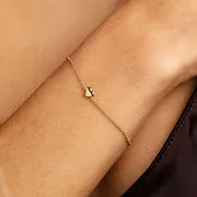 Astrid & Miyu Love Heart bracelet charms cœur doré