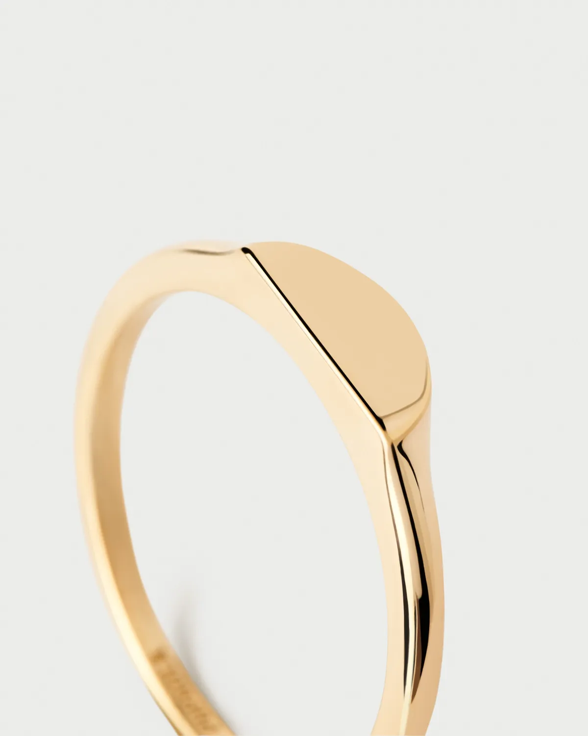 PDPAOLA Half Circle Mini bague chevalière or sans pierre