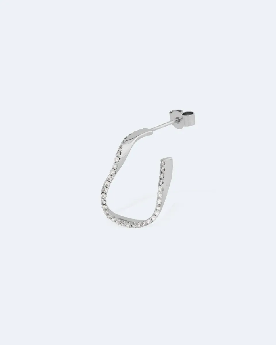 Completedworks Elegy W.W. mono boucle or blanc diamant