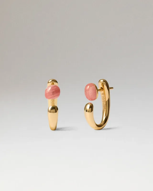 PDPAOLA Nova boucles rhodochrosite pierre rose
