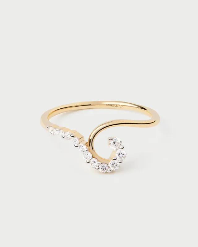 PDPAOLA Gaia bague or diamants 0,2 ct
