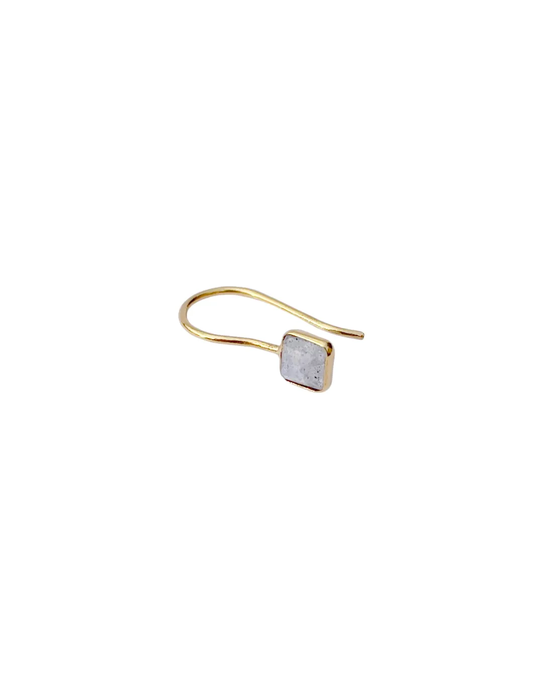Le Fourbi de Capucine LF13D boucles d'oreilles labradorite dorée