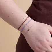 Astrid & Miyu Garnet January bracelet perles or blanc