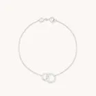 Astrid & Miyu Orbit Topaz collier or blanc topaze