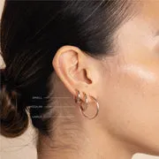Astrid & Miyu Essential Small Hoops créoles or rose petites
