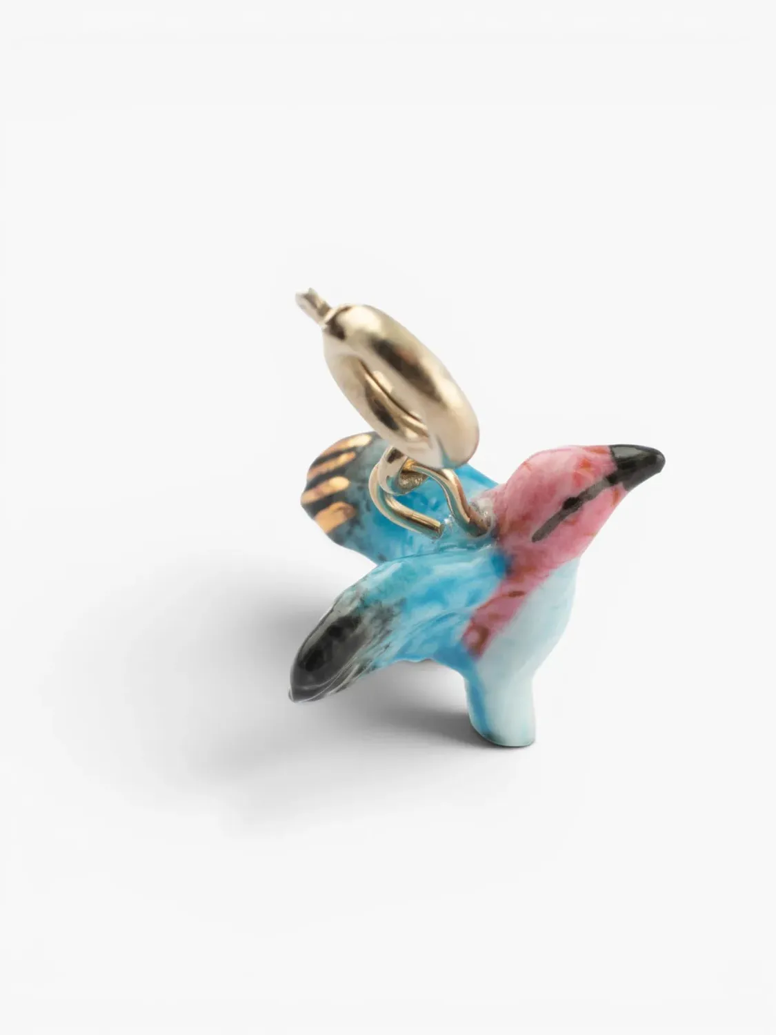 Nach Bijoux colibri charm's breloque oiseau porcelaine