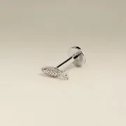 Astrid & Miyu Fish Piercing Stud piercing or blanc