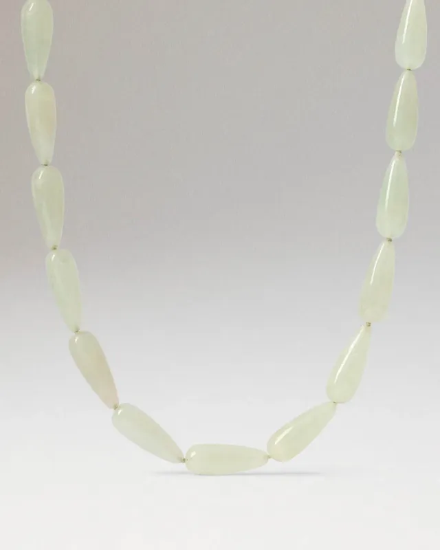 PDPAOLA Drop collier aventurine verte 40 cm
