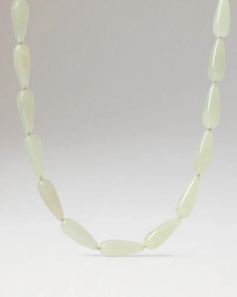 PDPAOLA Drop collier aventurine verte 40 cm