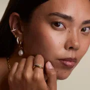 Astrid & Miyu Wave Crystal bague or vague cristal