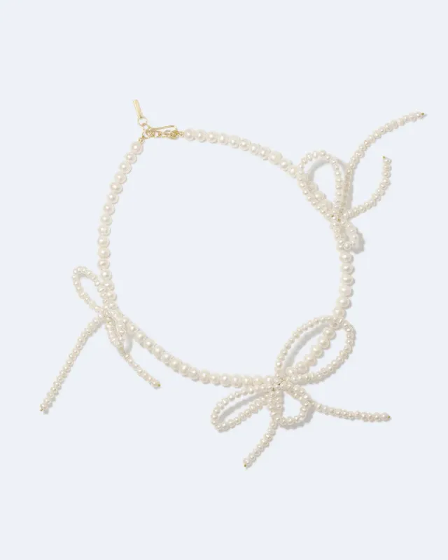 Completedworks Loop-the-Loop collier perle vermeil
