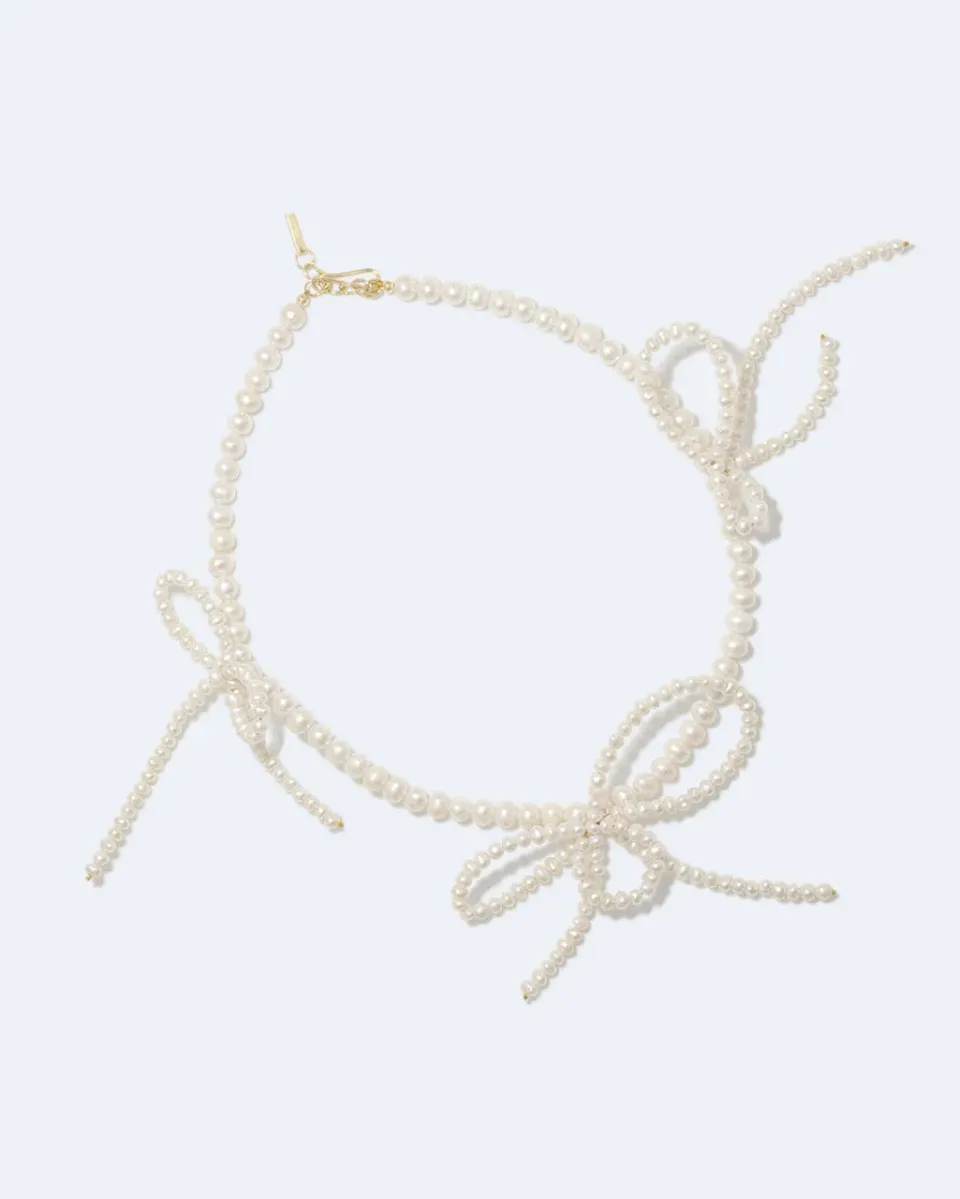 Completedworks Loop-the-Loop collier perle vermeil