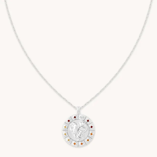 Astrid & Miyu Aries Bold Zodiac collier argent Bélier