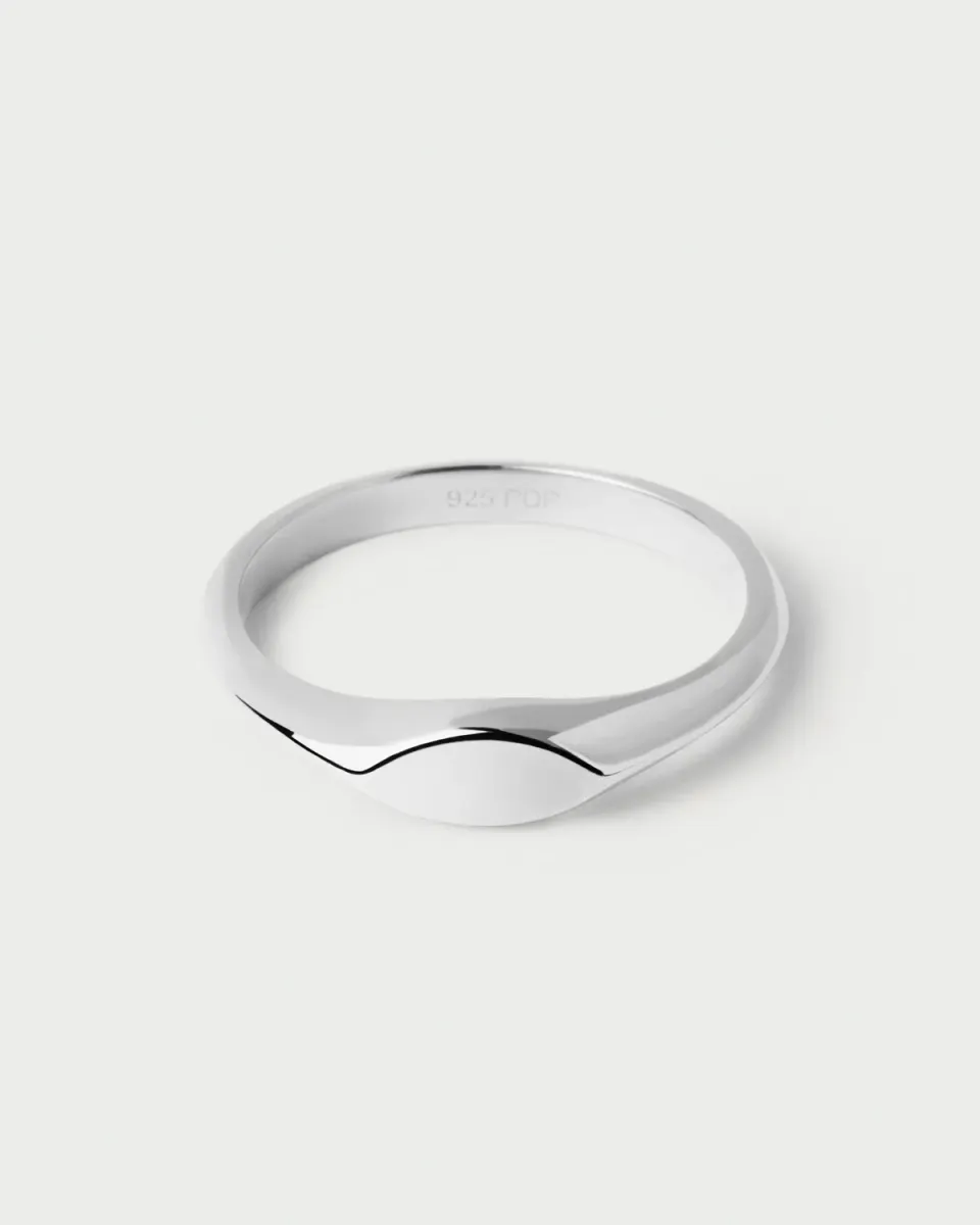 PDPAOLA Duke Stamp bague argent sceau