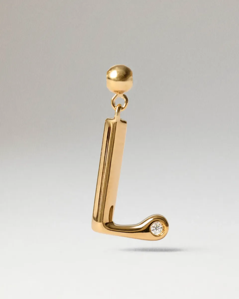 PDPAOLA Charms Initial L breloque dorée lettre L