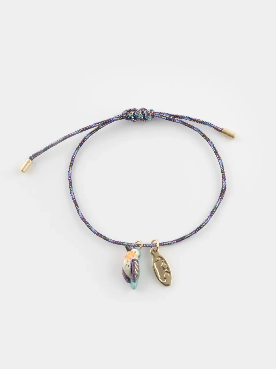 Nach Bijoux Anna colibri bracelet cordon coloré réglable