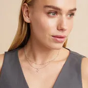 Astrid & Miyu Essential Beaded Chain collier argenté perlé
