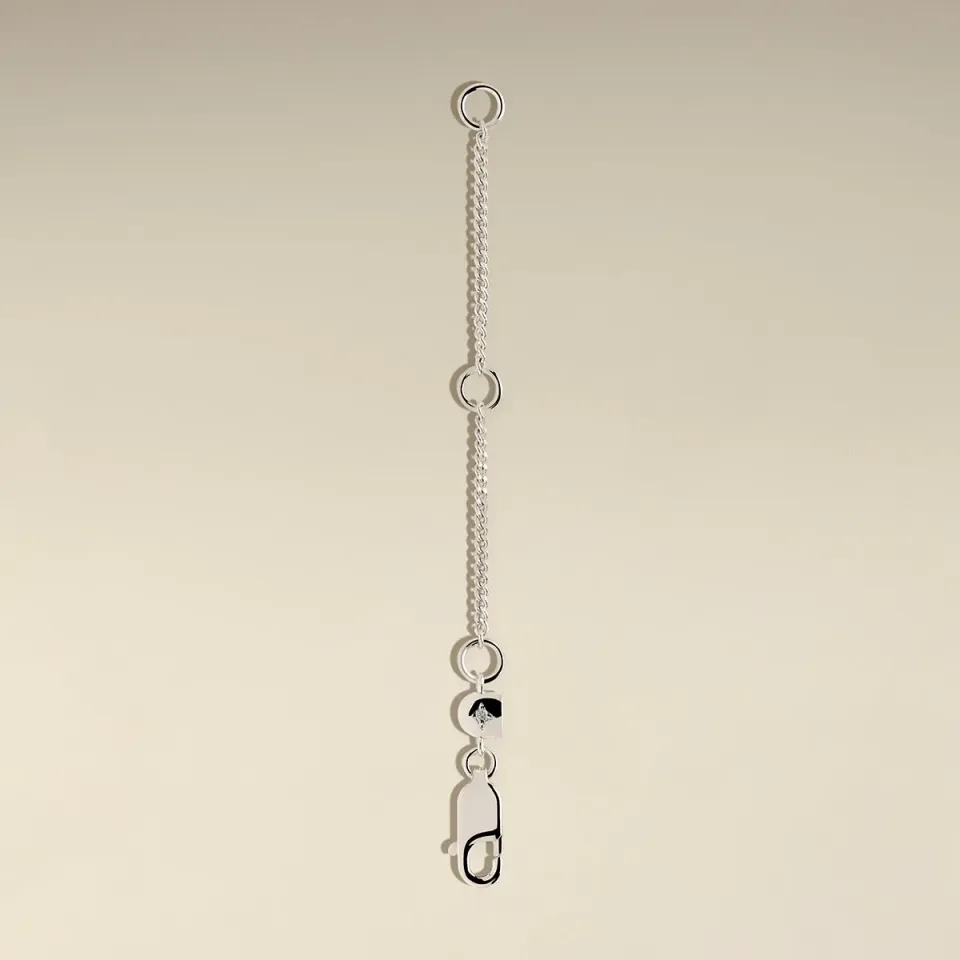Astrid & Miyu Curb Chain Extender collier rallonge argent